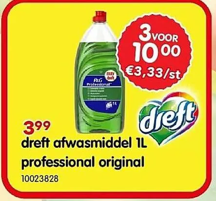 Promotie: dreft afwasmiddel