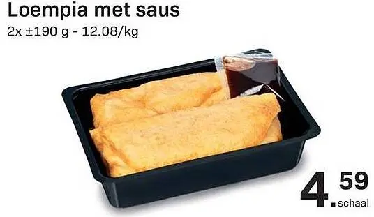 Promotie: Loempia met saus