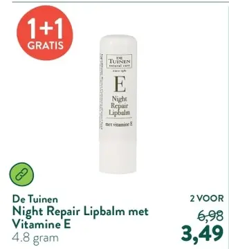 Aanbieding: Night Repair Lipbalm met Vitamine E