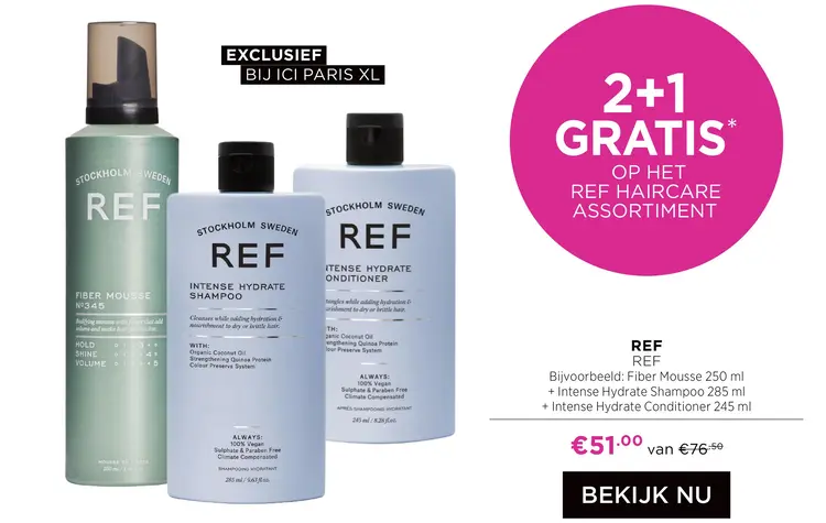 Aanbieding: Fiber Mousse + Intense Hydrate Shampoo + Inte
