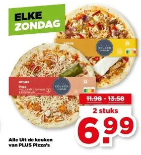 Aanbieding: Alle Uit de keuken van PLUS pizza's