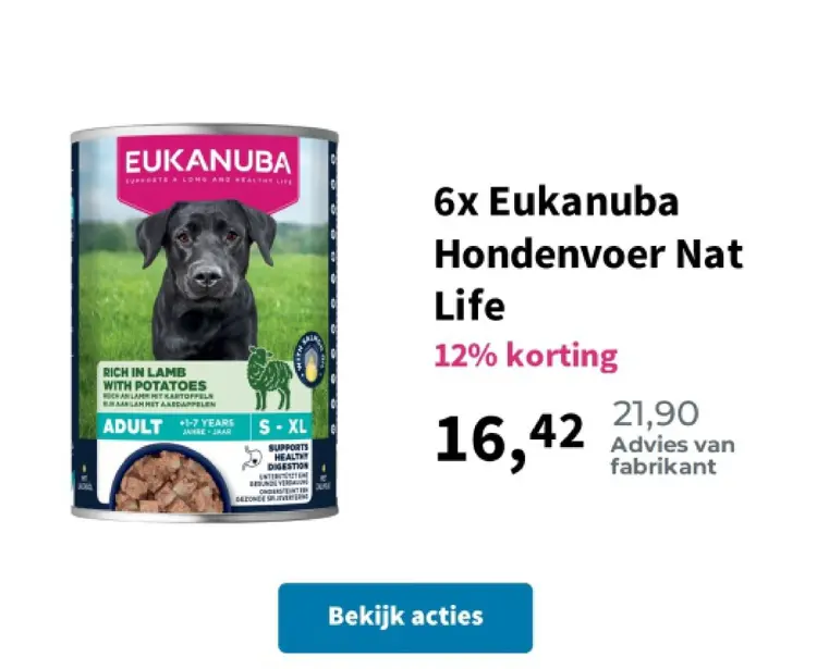 Promotie: Hondenvoer Nat Life