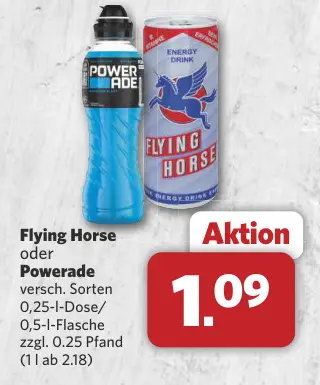 Aanbieding: Flying Horse oder Powerade