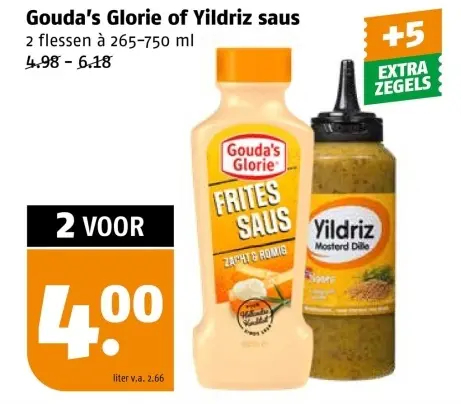 Aanbieding: Gouda's Glorie or Yildriz saus