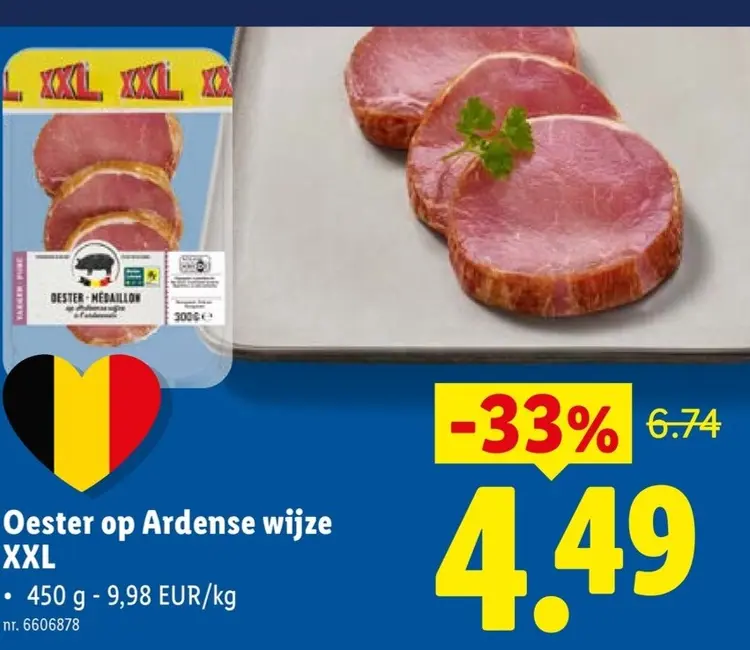 Promotie: Oester op Ardense wijze XXL