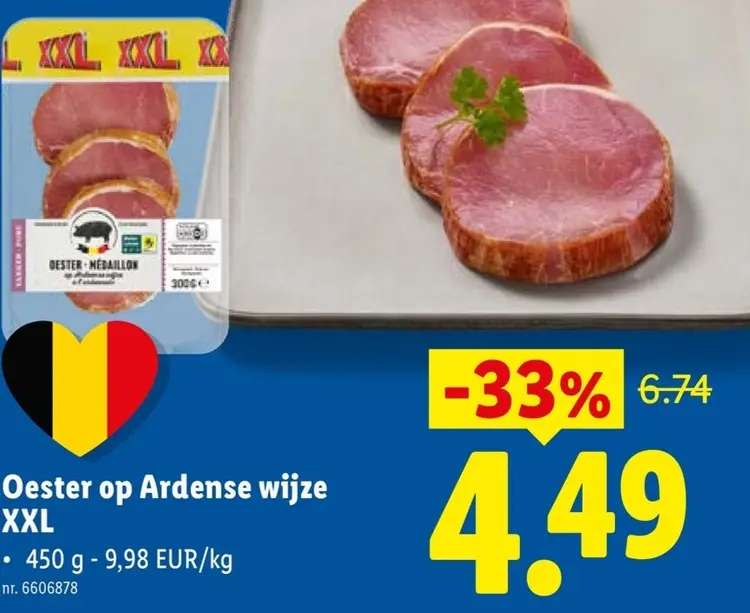 Promotie: Oester op Ardense wijze XXL