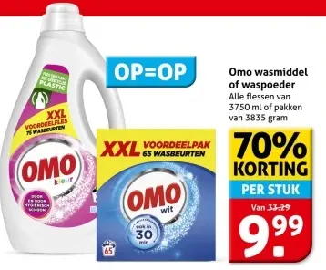 Aanbieding: Omo wasmiddel of waspoeder