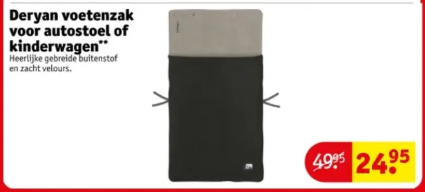 Aanbieding: Deryan voetenzak voor autostoel of kinderwagen