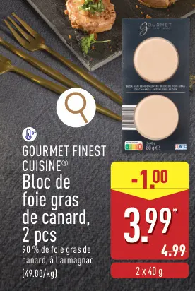 Offre: Bloc de foie gras de canard
