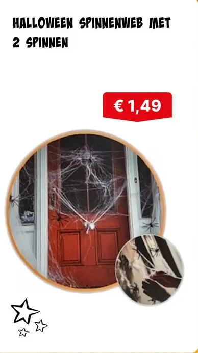 Aanbieding: Halloween spinnenweb