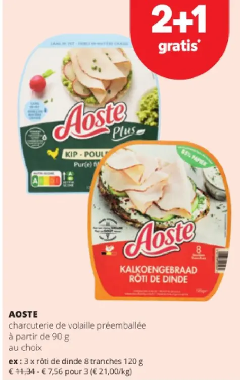 Offre: charcuterie de volaille préemballée