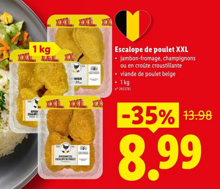 Offre: Escalope de poulet XXL