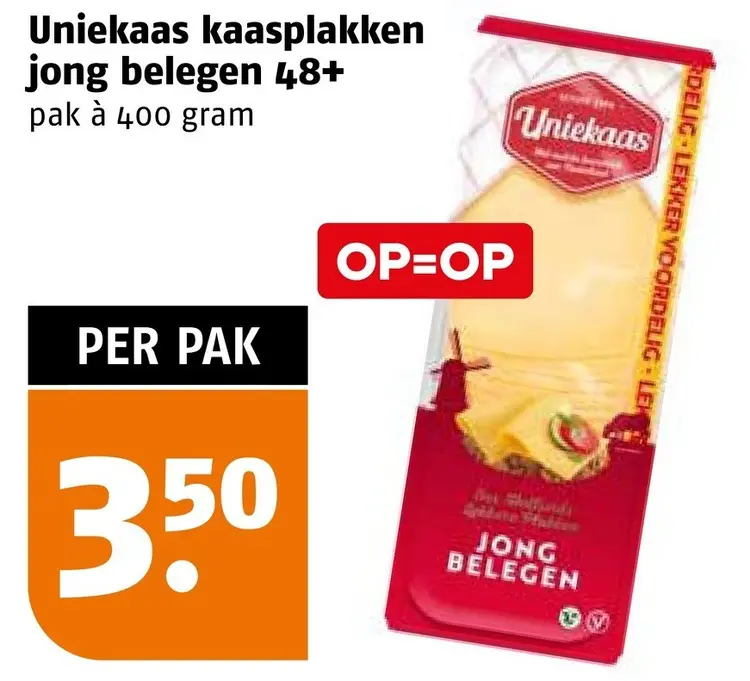 Aanbieding: Kaasplakken jong belegen 48+