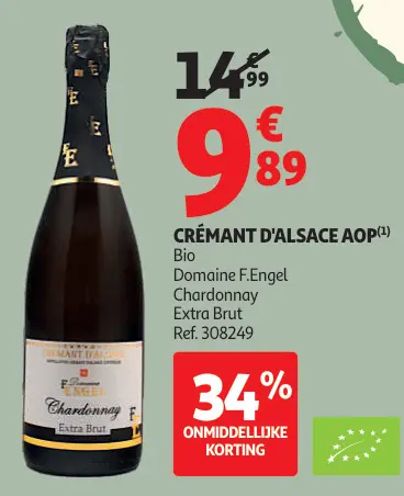 Promotie: Domaine F.Engel Crémant D'Alsace AOP Bio
