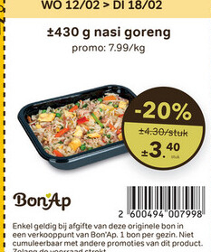 Aanbieding: nasi goreng