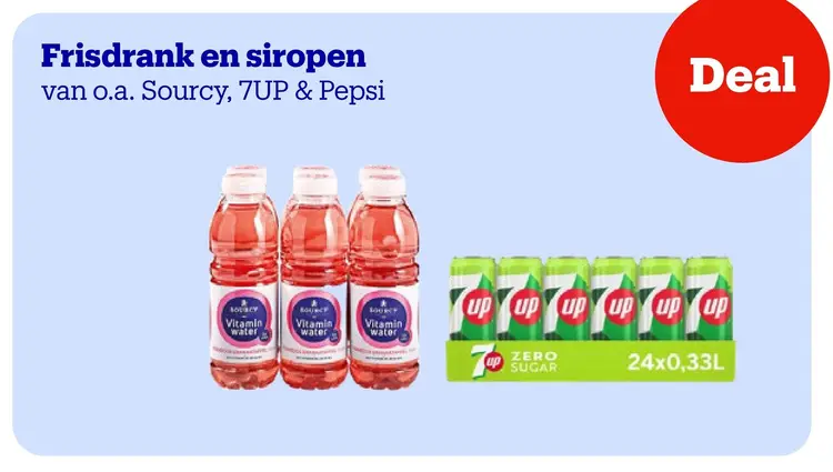 Promotie: Frisdrank en siropen