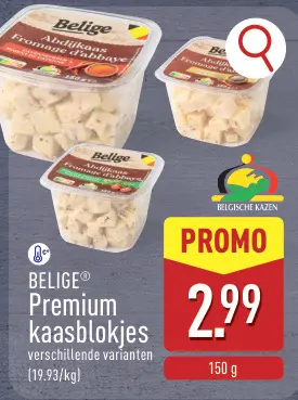 Promotie: Premium kaasblokjes