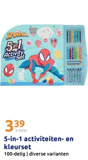 Aanbieding: 5-in-1 activiteiten- en kleurset