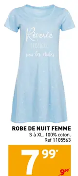 Offre: ROBE DE NUIT FEMME