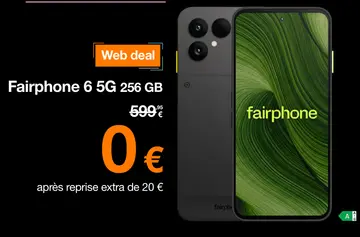 Offre: Fairphone 6 5G 256 GB