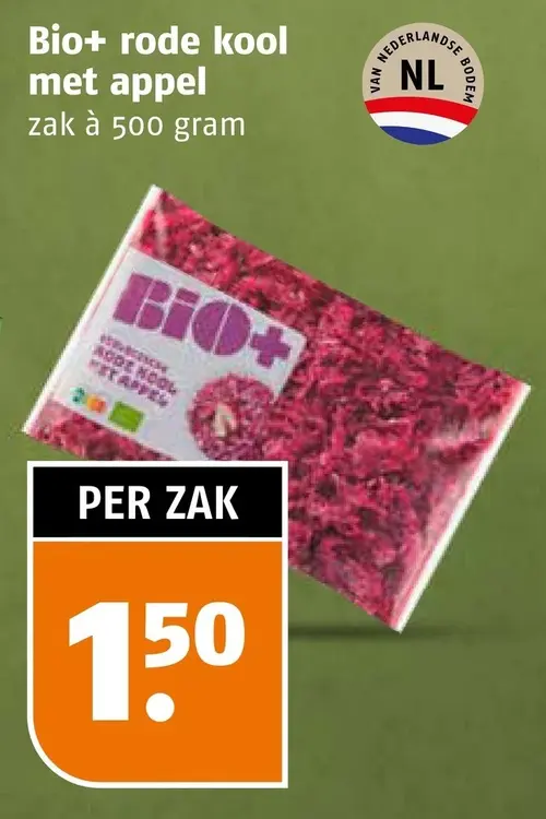 Aanbieding: Bio+ rode kool met appel