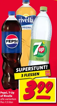 Aanbieding: Pepsi, 7-Up of Rivella