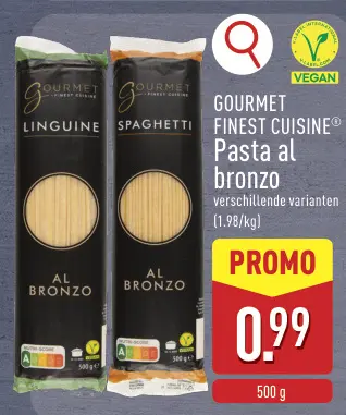 Promotie: Pasta al bronzo