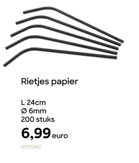 Promotie: Rietjes papier