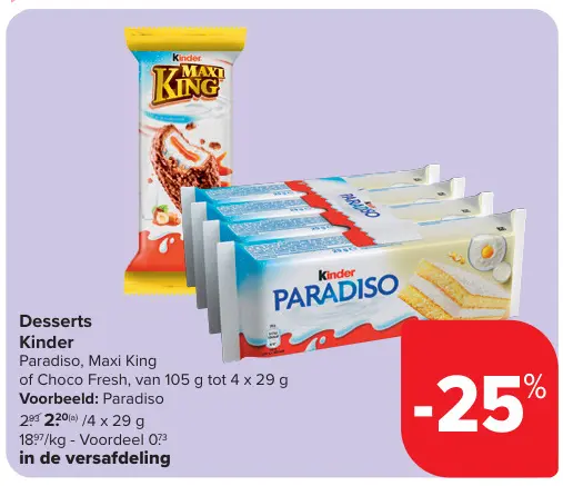 Aanbieding: Desserts