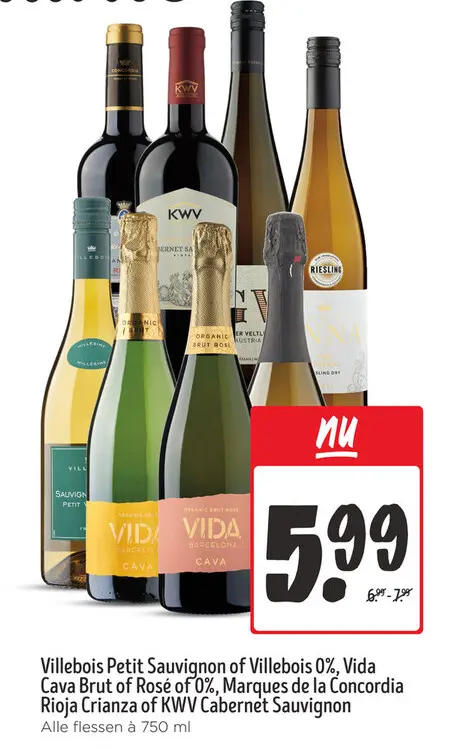 Aanbieding: Villebois Petit Sauvignon of Villebois 0%