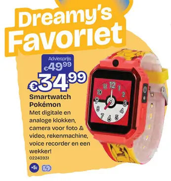 Aanbieding: Smartwatch Pokémon