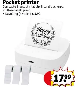 Aanbieding: Pocket printer