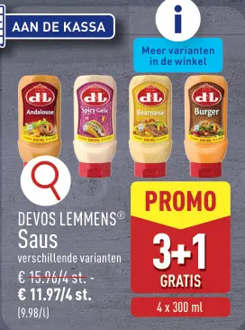Promotie: Saus