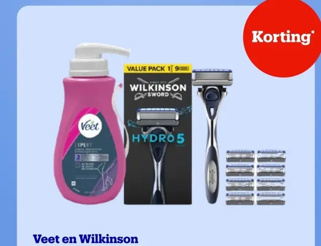 Promotie: Veet en Wilkinson scheren en ontharen