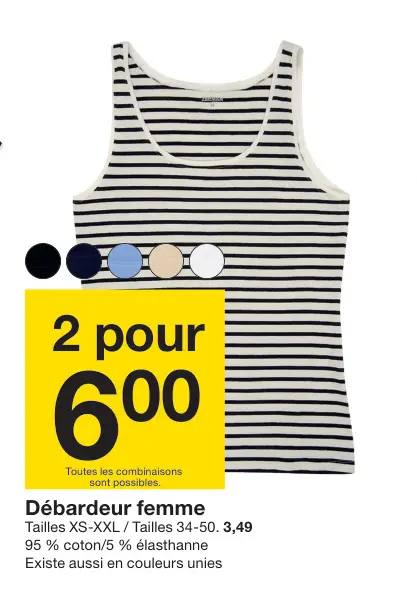 Offre: Débardeur femme