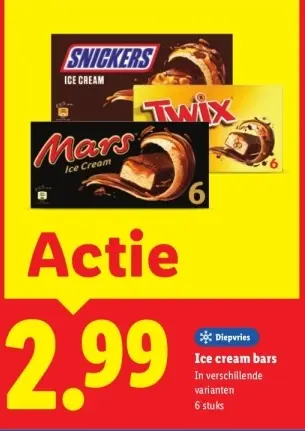 Aanbieding: Ice cream bars