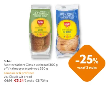 Aanbieding: Meisterbäckers Classic wit brood of Vital meergranenbrood