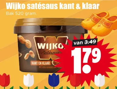 Aanbieding: Satésaus kant & klaar
