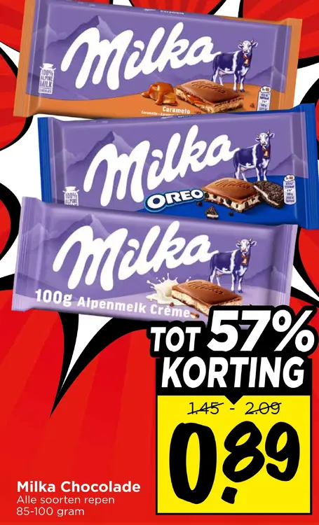 Aanbieding: Milka Chocolade