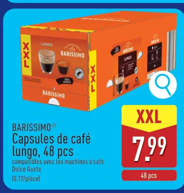 Offre: Capsules de café lungo