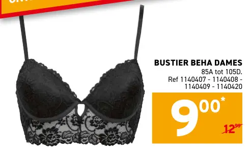Promotie: Bustier beha dames