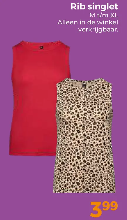 Aanbieding: Rib singlet