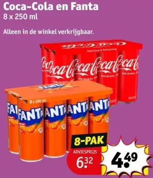 Aanbieding: Coca-Cola en Fanta