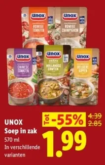 Aanbieding: Soep in zak