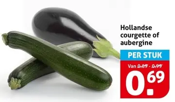 Aanbieding: Hollandse courgette of aubergine