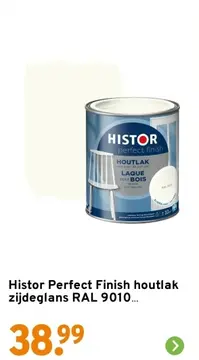 Aanbieding: Histor Perfect Finish houtlak zijdeglans