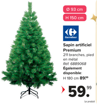 Offre: Sapin artificiel Premium