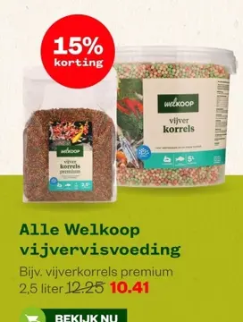 Aanbieding: Alle Welkoop vijvervisvoeding