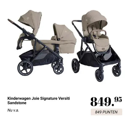 Aanbieding: Kinderwagen Joie Signature Versiti Sandstone