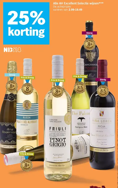 Aanbieding: Alle AH Excellent Selectie wijnen